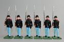 Six Union Infantry Marching